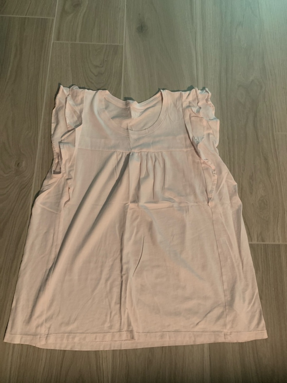 GAP Pale Pink Flutter Sleeve Top